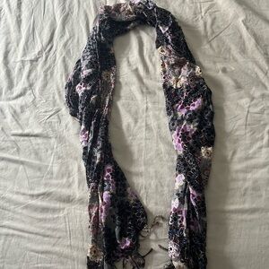 Floral Patterned Scarf